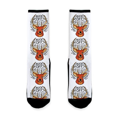 Buck Off Deer Socks