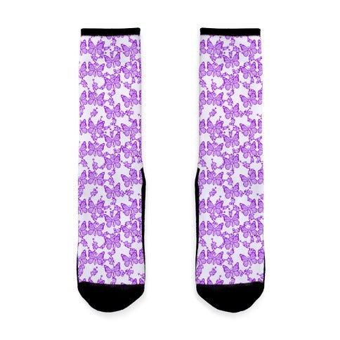 Butterfly Vagina Pattern Socks