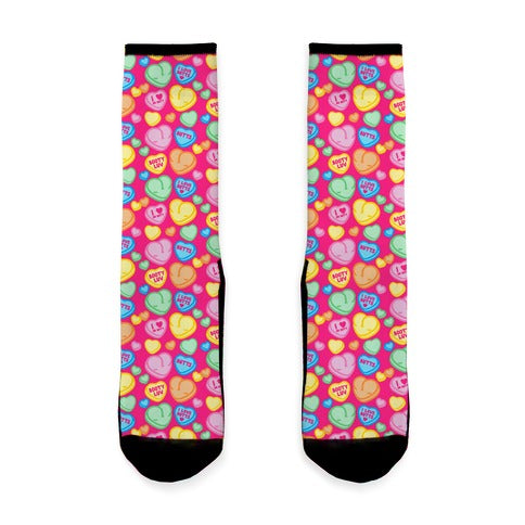 Candy Heart Butts Socks