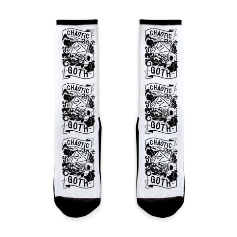 Chaotic Goth Socks