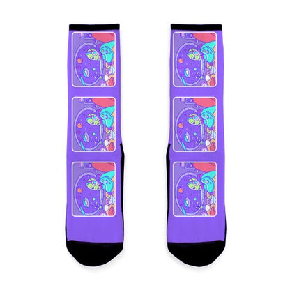 Chillhop Alien Socks