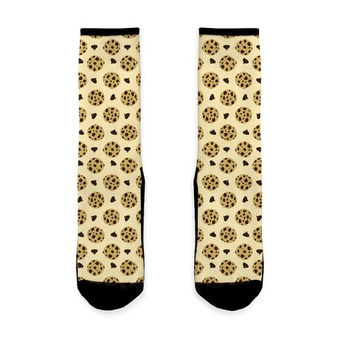 Chocolate Chip Cookies Pattern Socks