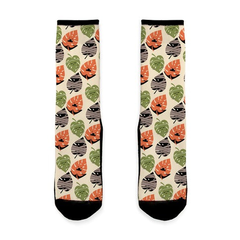 Classic Monstera Monsters Socks