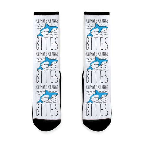 Climate Change Bites Shark Socks