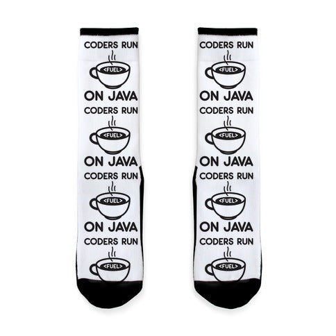 Coders Run On Java Socks