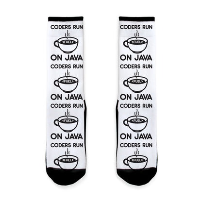 Coders Run On Java Socks
