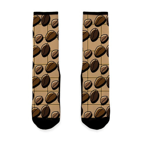 Coffee Bean Pattern Socks