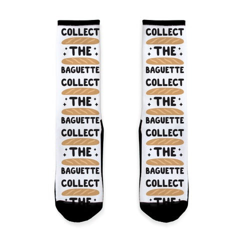 Collect The Baguette Socks