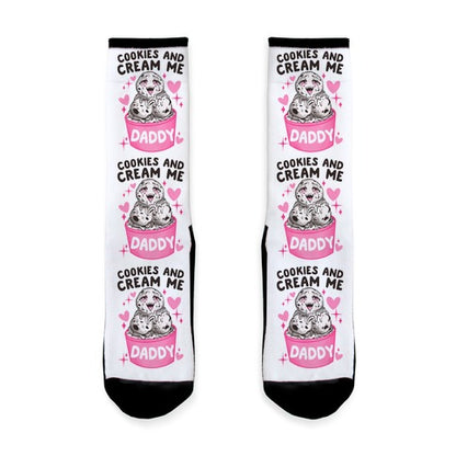 Cookies and Cream Me Daddy Socks