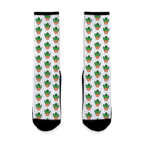 Cool Cactus Pattern Socks