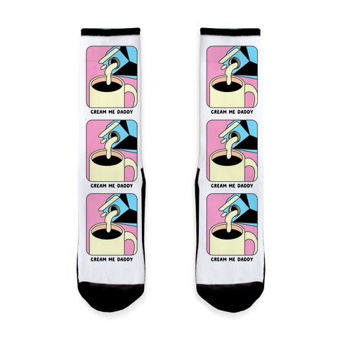 Cream Me Daddy (Coffee) Socks