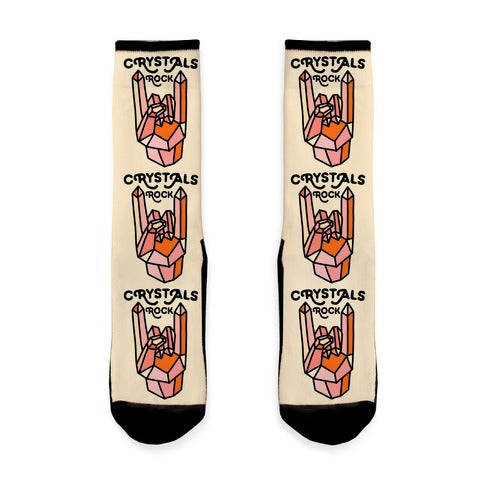 Crystals Rock Socks