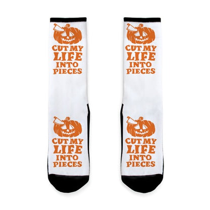 Cut My Life Into Pieces Halloween Socks