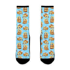 Cute Cubic Bee Pattern Socks