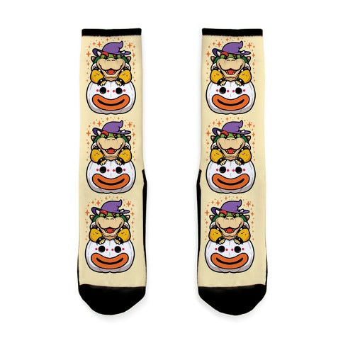 Cute Halloween Bowser Socks
