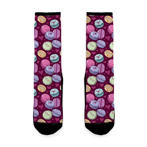 Cute Macarons Pattern Socks