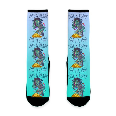 Cute & Ready For the Loot Goblin Socks