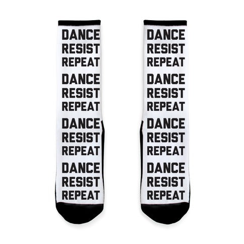 Dance Resist Repeat Socks