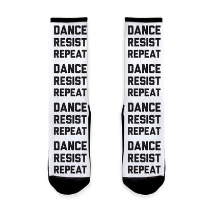 Dance Resist Repeat Socks