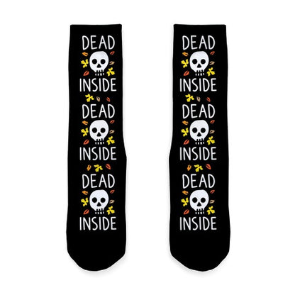 Dead Inside Autumn Skull Socks