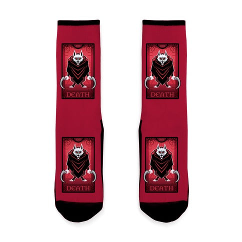 Death Wolf Tarot Socks