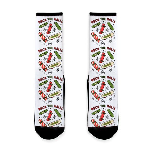 Deck The Halls Skateboarding Socks