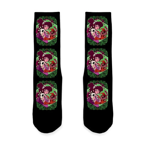 DnD Princesses Meg Necromancer Socks