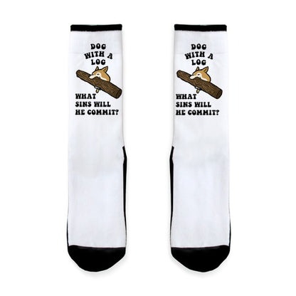 Dog With a Log Socks