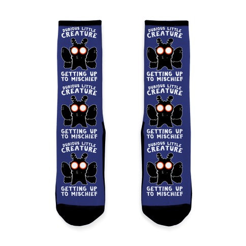 Dubious Little Creature Mothman Socks
