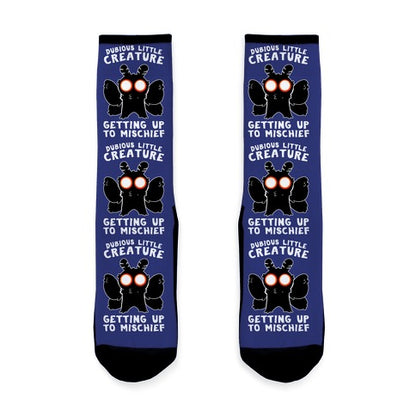 Dubious Little Creature Mothman Socks
