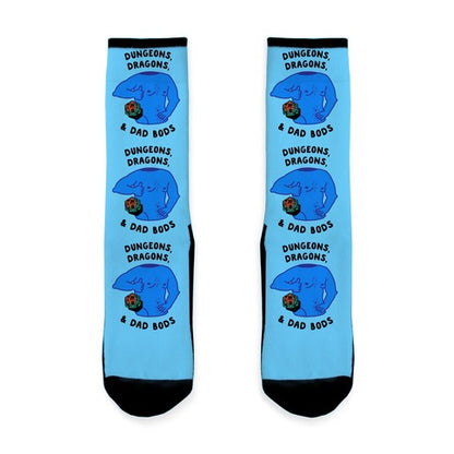 Dungeons, Dragons, & Dad Bods Socks