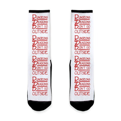 Dungeons & Dragons & Don't Go outside Socks