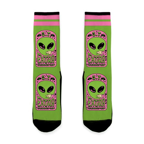 E.T. (Extra Turnt-Up) Alien Socks