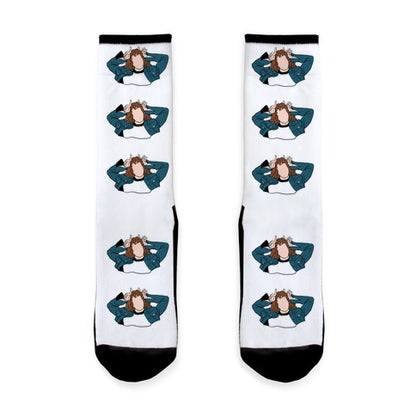 Eddie Munson Silhouette Socks