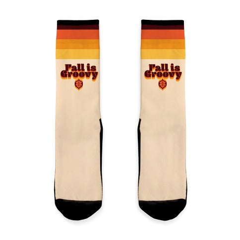 Fall Is Groovy Socks