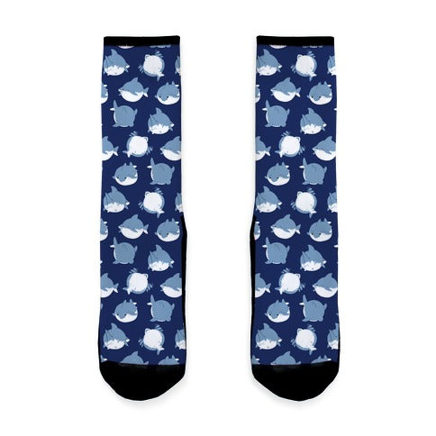 Fat Shark Pattern Socks