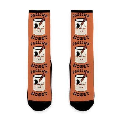 Feelin' Noggy Eggnog  Socks