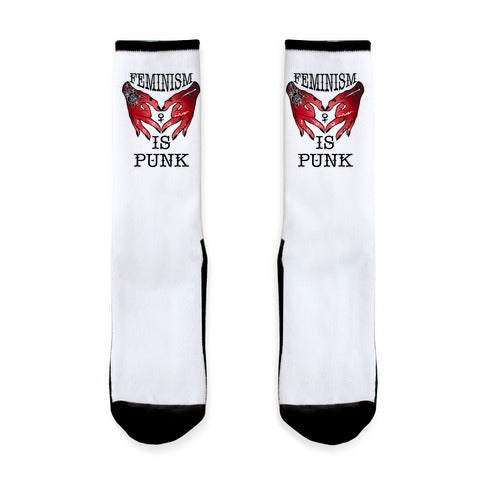 Feminism Is Punk Socks