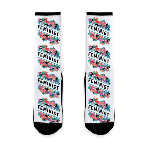 Feminist Floral Socks