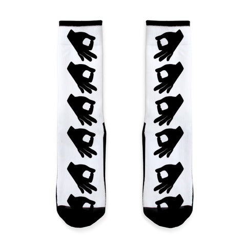 Finger Circle  Socks