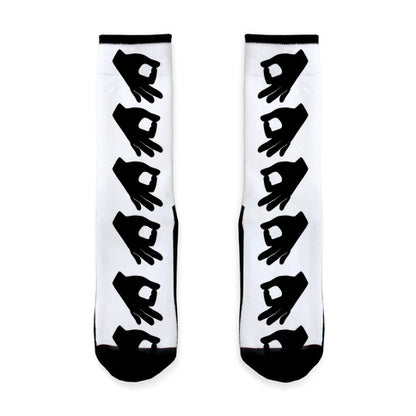 Finger Circle  Socks