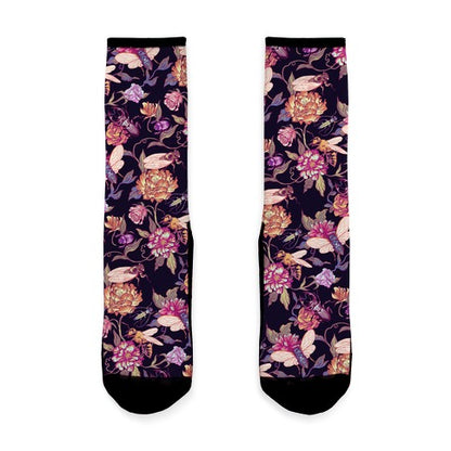 Florals & Hidden Insects Socks