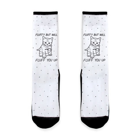 Fluffy But Will Fluff You Up Kitten Socks