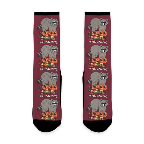 Forager Raccoon Socks