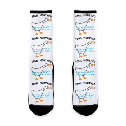 Fowl Mouthed Goose Socks