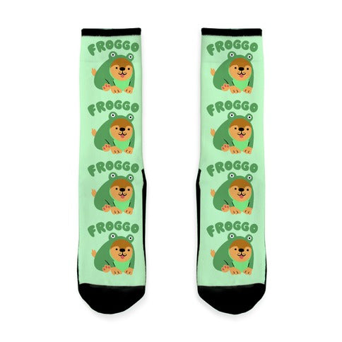 Froggo Doggo Frog Socks