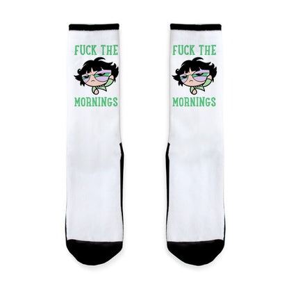 Fuck The Mornings Socks