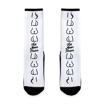 Full Moon Phases  Socks