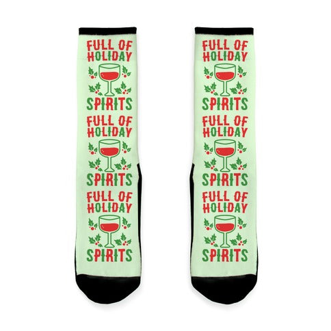 Full of Holiday Spirits Socks