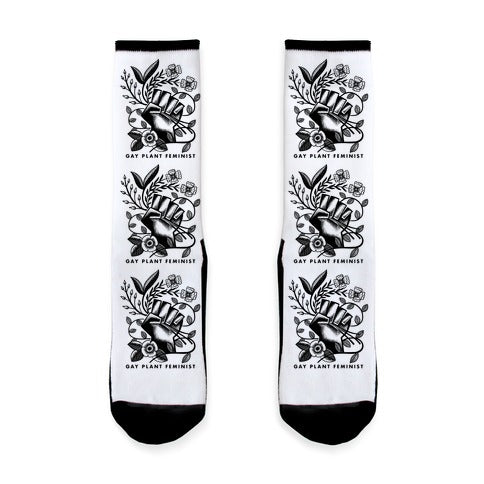 Gay Plant Feminist Socks